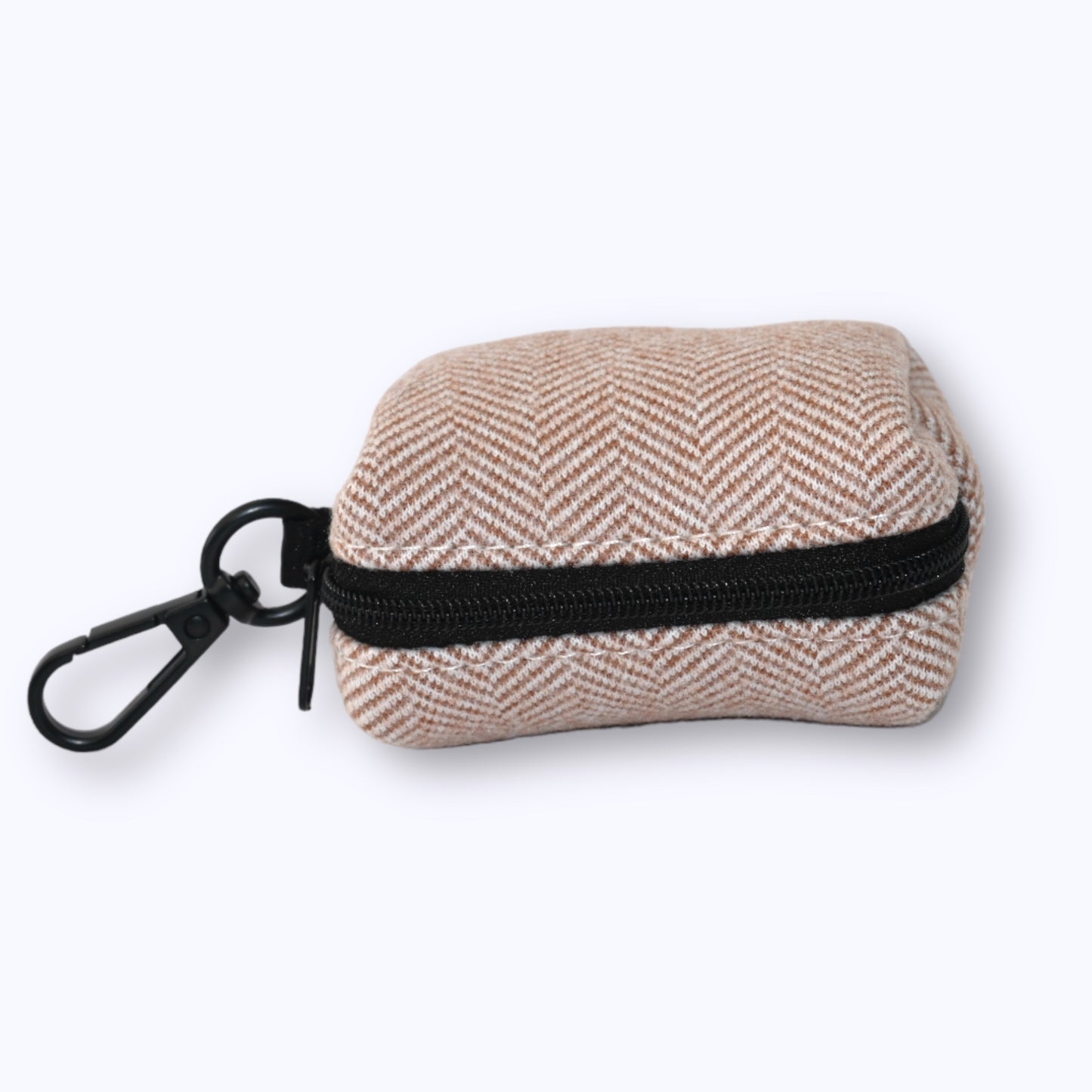 Biscuit Herringbone Poop Bag Holder