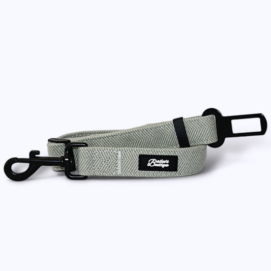 Olive Herringbone Seat Belt Restraint