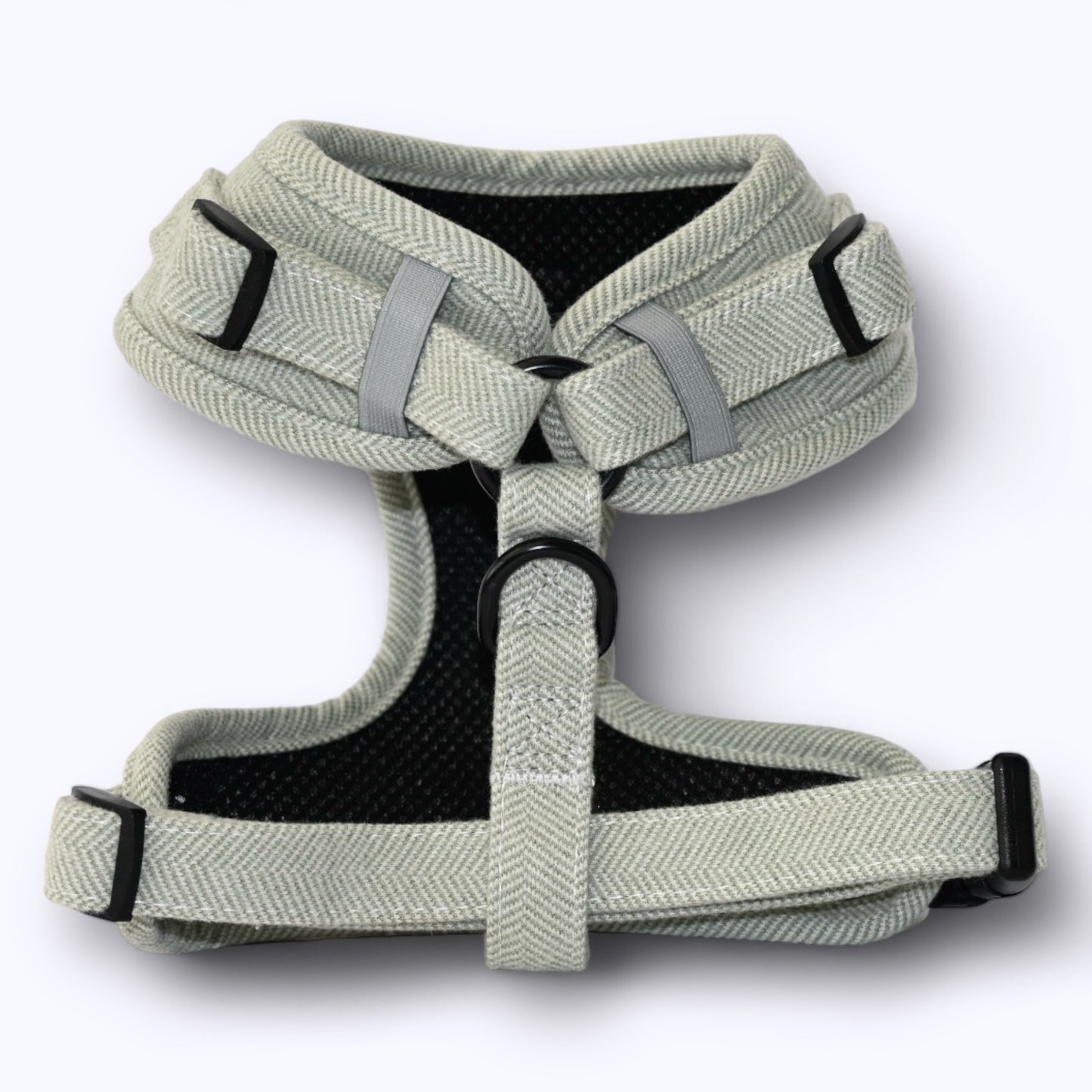 Olive Herringbone Harness