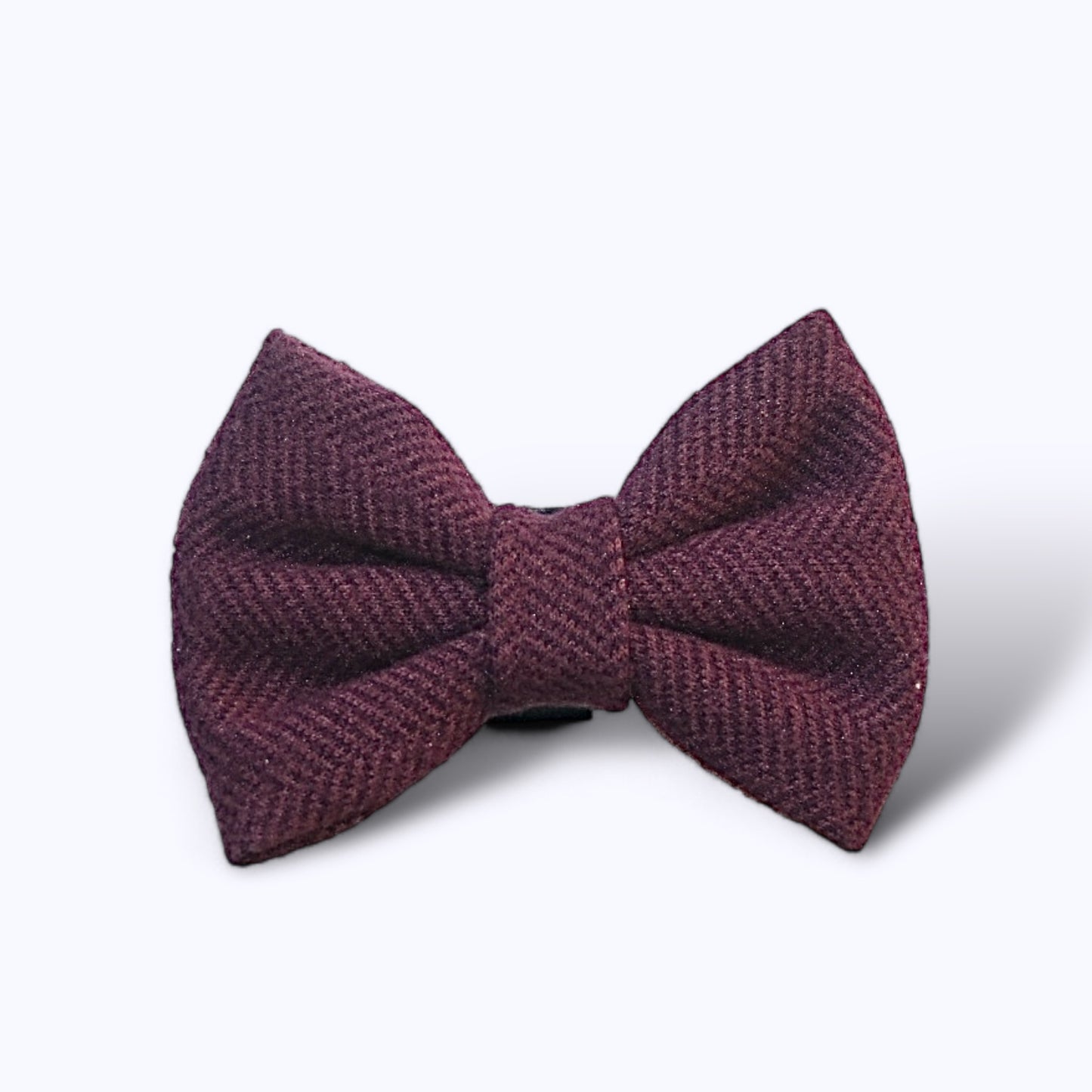 Ruby Herringbone Bow Tie