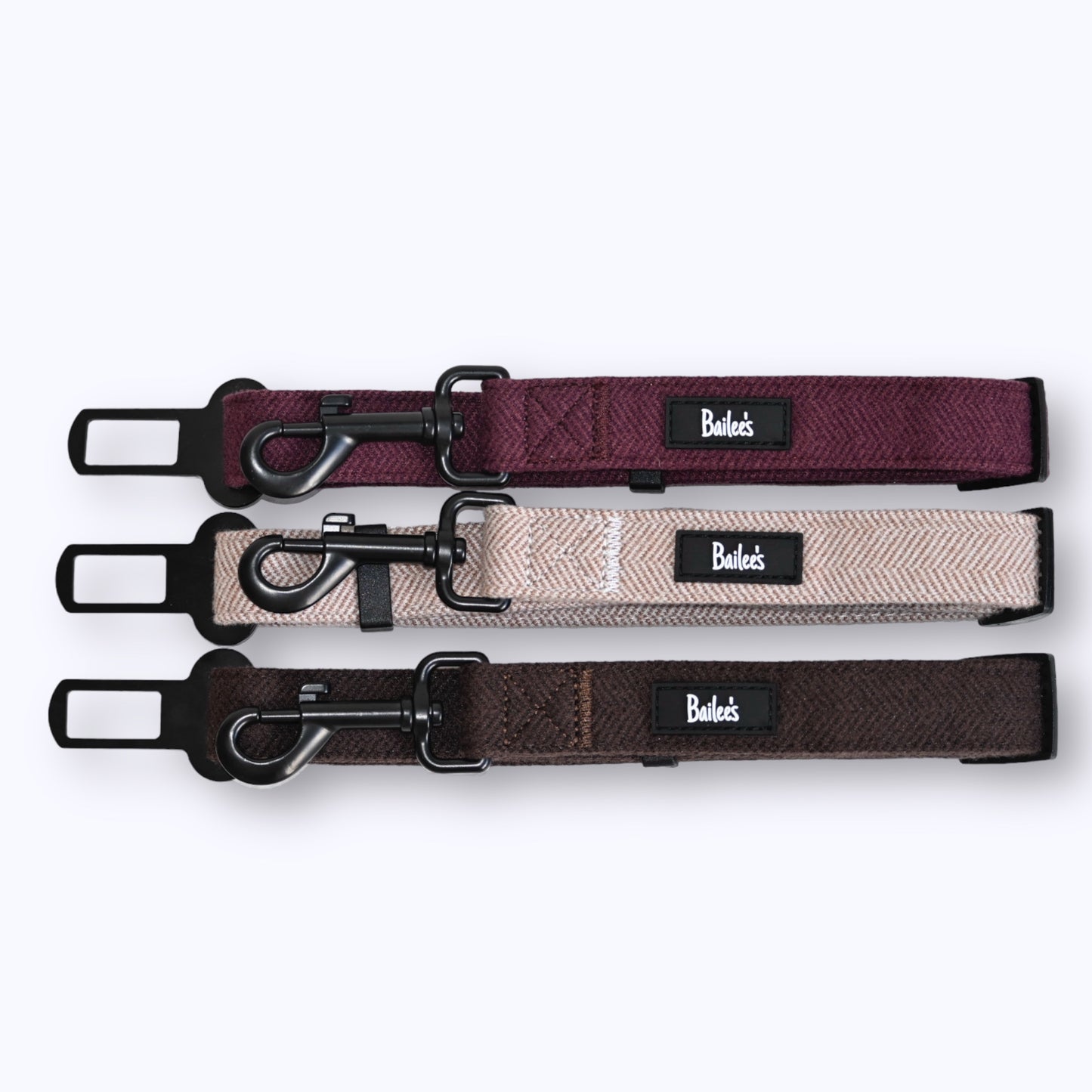 Chestnut Herringbone Seat Belt Restraint